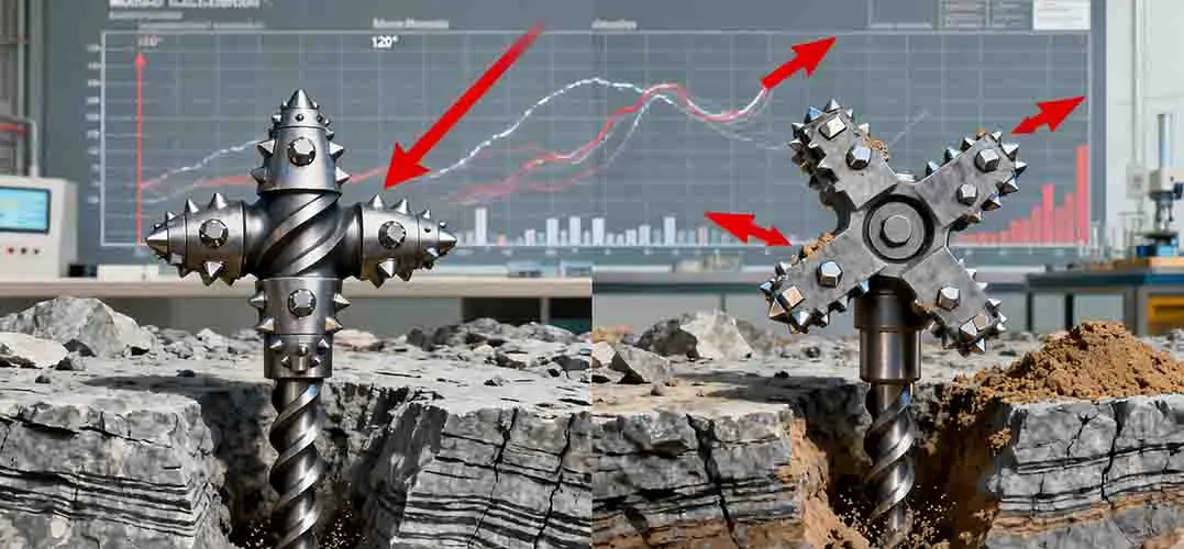 Three Blades Rock Drill Bit Three Blades Rock Drill Bit