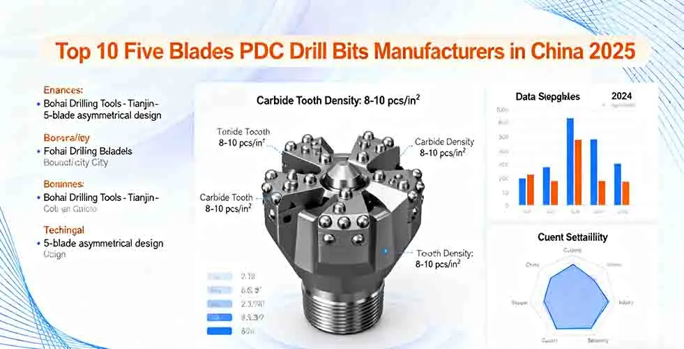  Five Blades PDC drill bits