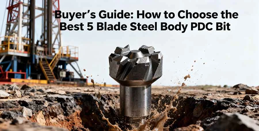 5 Blade Steel Body PDC Bit