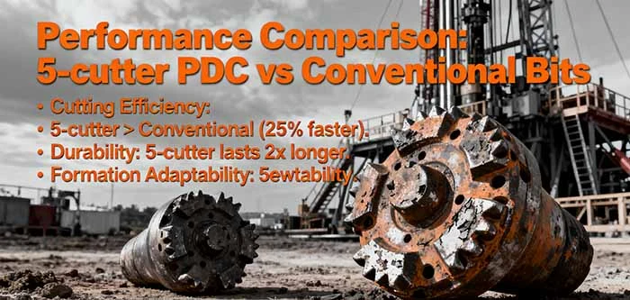 High Performance 5 Cutter PDC Bit