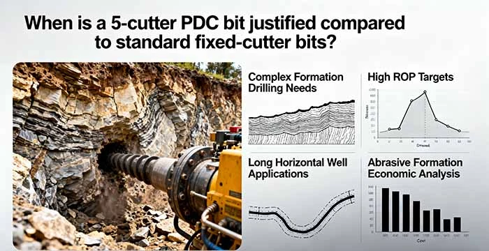 High Performance 5 Cutter PDC Bit