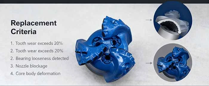 three-blade oil drill bits