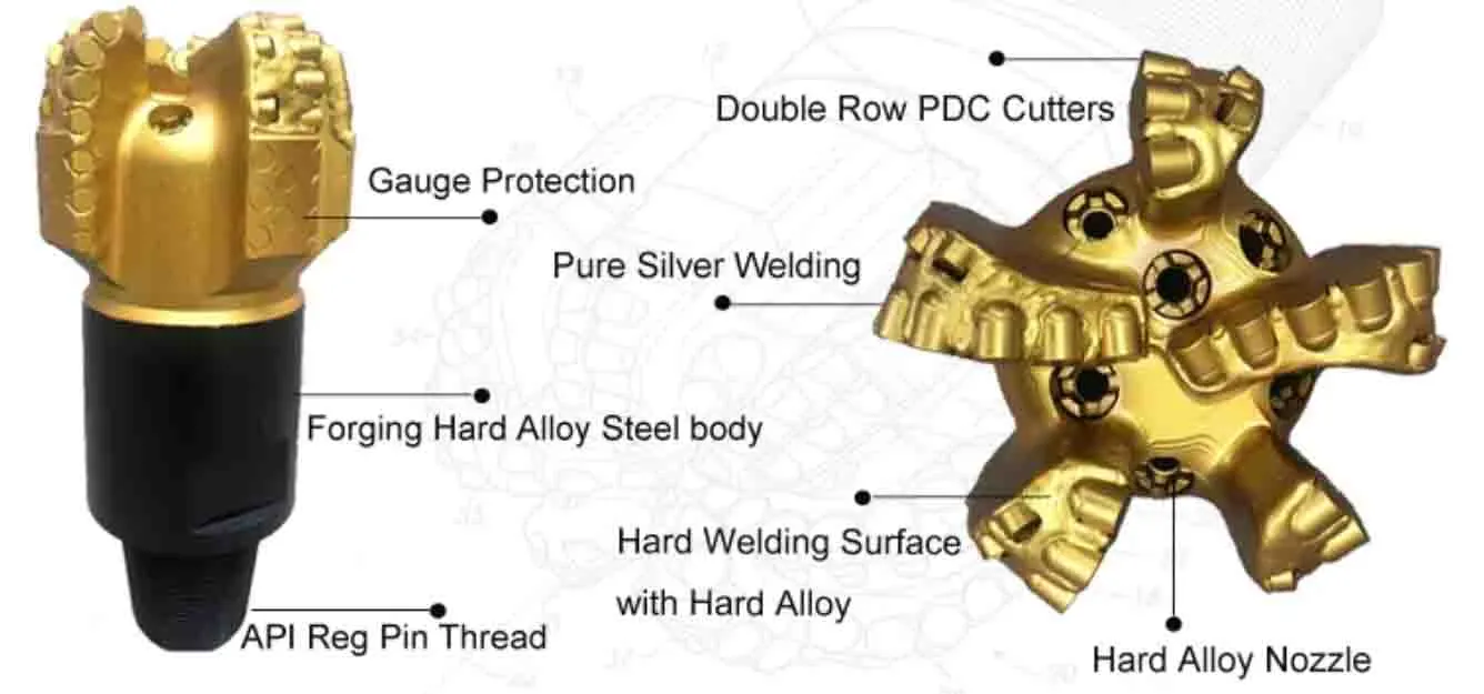 5-blade PDC Oil Bit 5-blade PDC Oil Bit