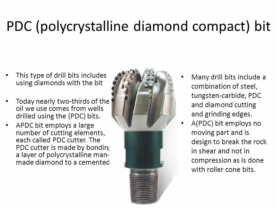 Four Wing Arc Angle PDC Drill Bits