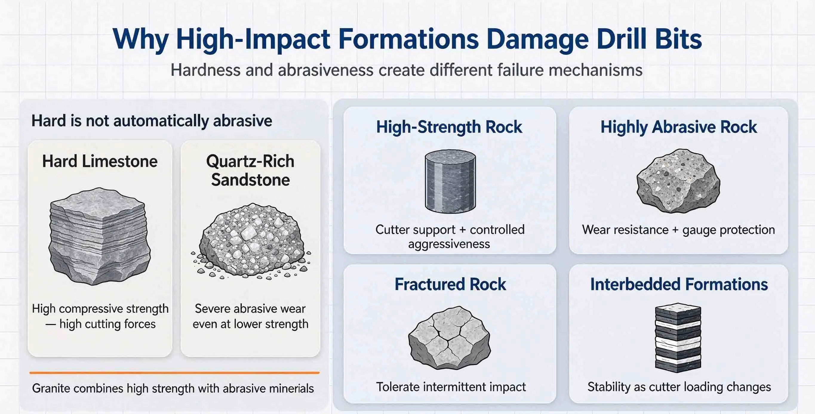Why High-Impact Formations Damage Drill Bits Why High-Impact Formations Damage Drill Bits