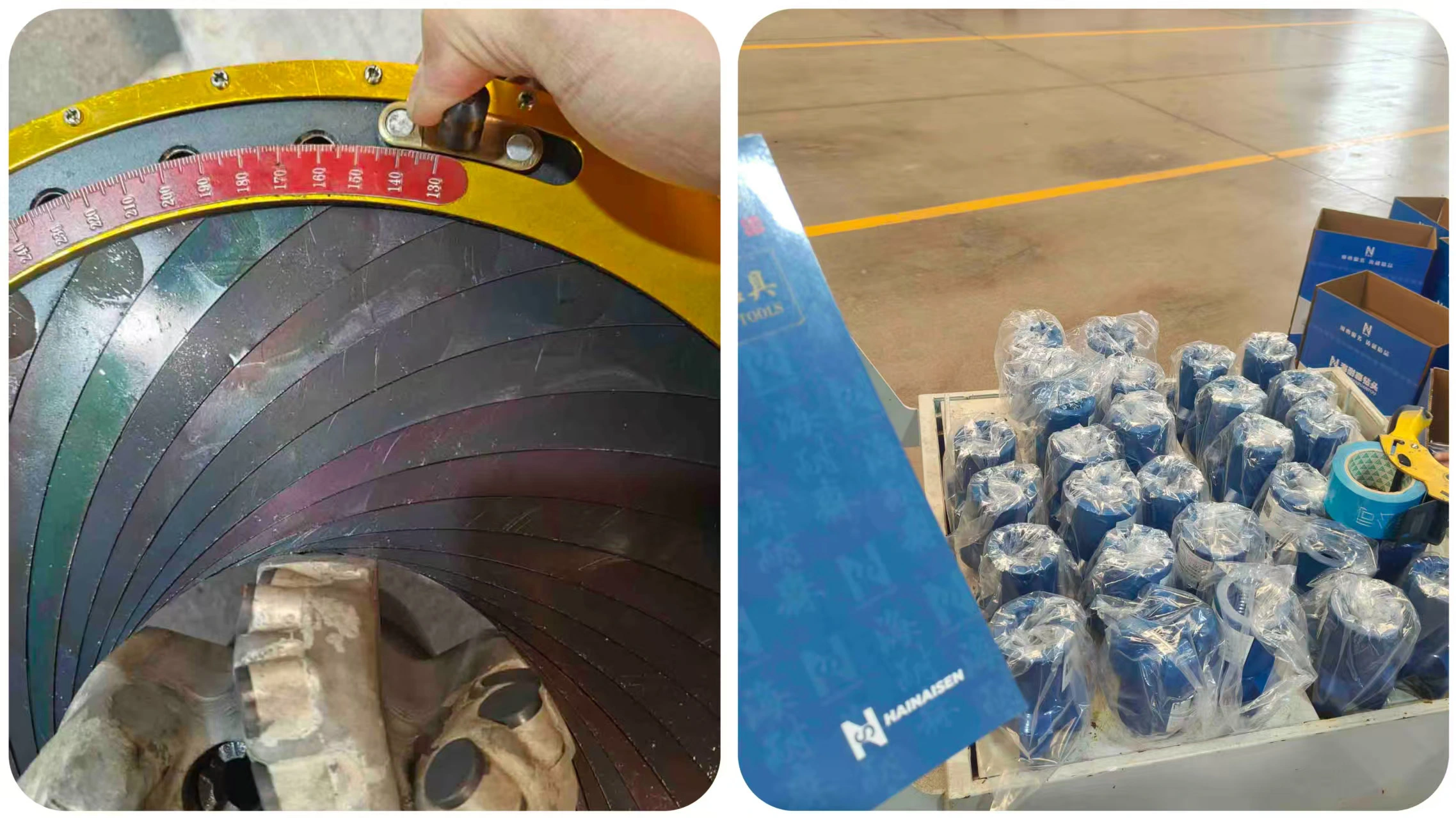 Three Blade PDC Tricone Drill Bit Quality Control Three Blade PDC Tricone Drill Bit Quality Control