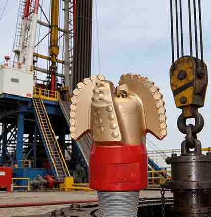 How does wing arc angle affect penetration rate in Three Blade Wing Arc Angle Drill Bit？