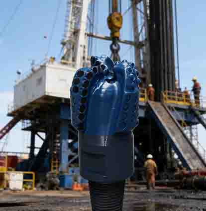 What is the optimal hardness for three-blade oil drill bits?