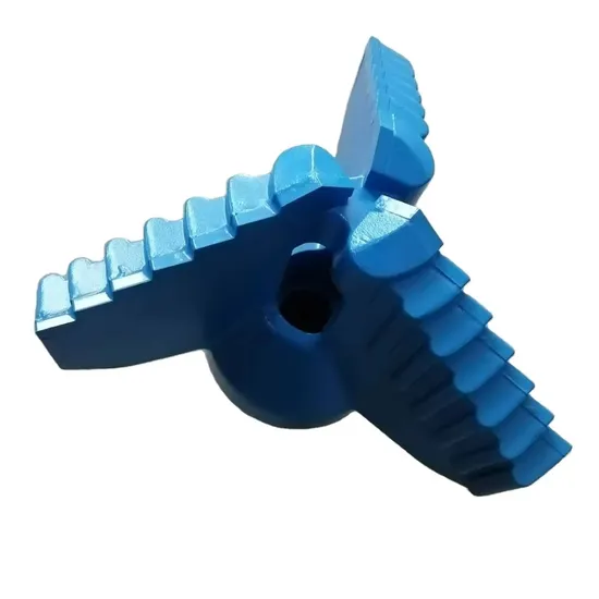 What RPM is ideal for three-blade oil drill bits?