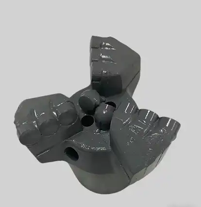 How can the problem of dust accumulation be solved by optimizing the flutes of a concave-faced drill bit?